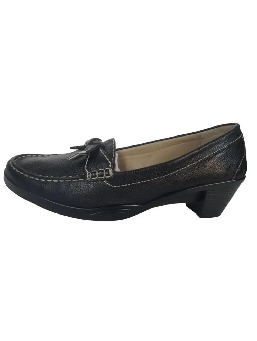 Womens Hotter Made in England Black Leather Horsebit Loafers Shoes US Size 10 M